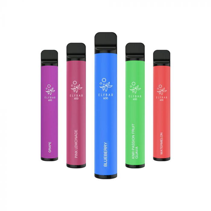 “Elf Bar 600 disposable vape with sleek design, 600 puffs, and smooth nicotine delivery”